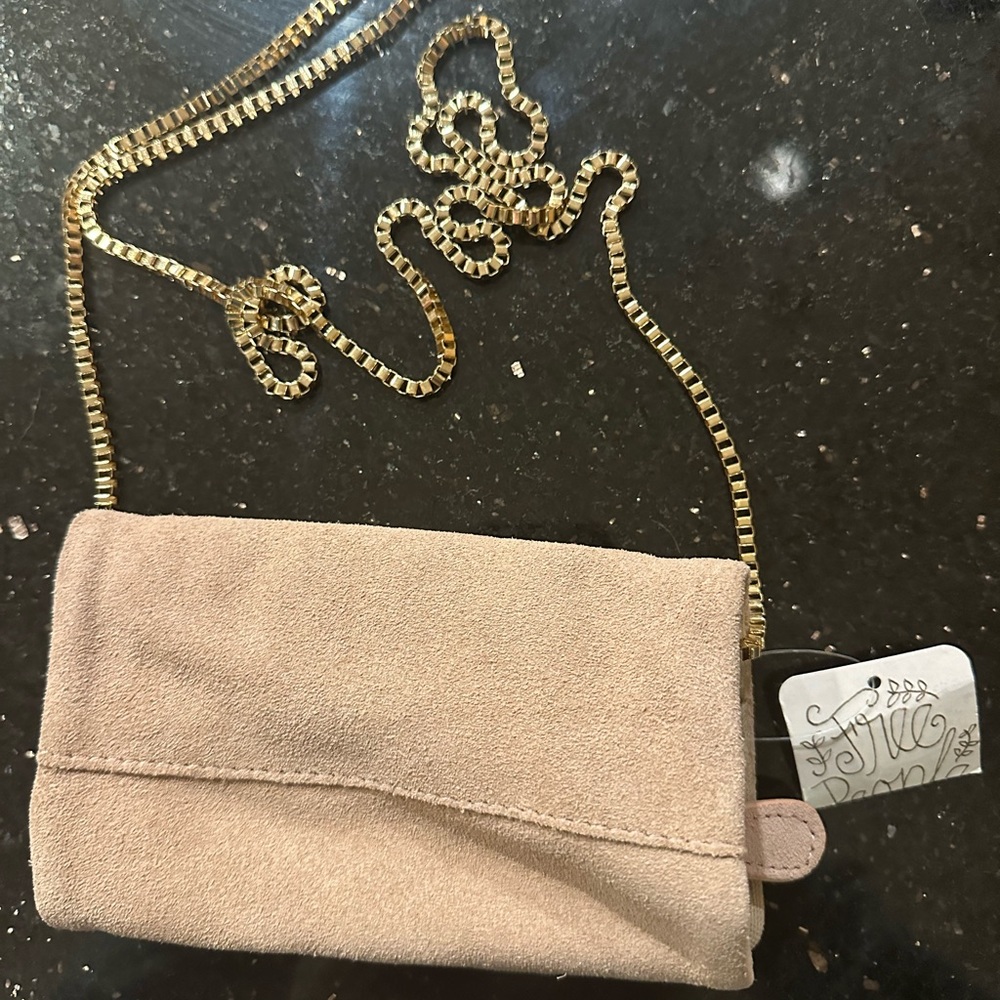 Free People small suede cross body bag.  New with tag.